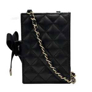 Chanel Bag Wallet Rion Coco Book Shoulder Black Mark Accessory